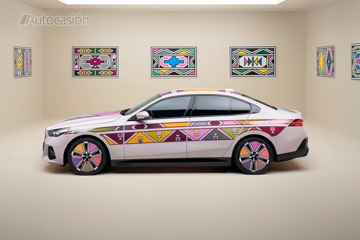 El impresionante Art Car de BMW: el i5 que transforma su color